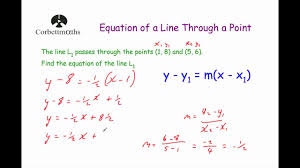Mar 27, 2019 · this corbettmaths video explains how to answer questions on solving simultaneous equations graphically. Equation Of A Line Through A Point Corbettmaths Youtube