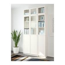 Billy Oxberg Bibliotheque Blanc Verre Blanc Verre 120x237x30 Cm Billy Oxberg Bucherschrank Bucherregal Weiss