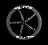 Time trial/triathlon five spoke carbon bike wheels - Elitewheels