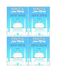 Tempat buat kalung medali murah | medali emas perak dan perunggu. Doc Name Tag Isra Miraj Nuurus Salaam Academia Edu
