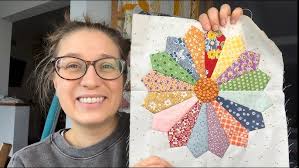 2023 Scrappy Sampler- Block 43- star block, foundation paper piecing quilt  block tutorial
