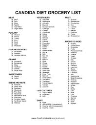 Printable Candida Grocery List Candida Cleanse Diet Candida Diet Anti Candida Diet