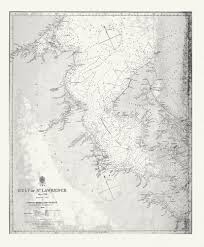 Nautical Chart, the Gulf of St. Lawrence, Western Part of Northumberland  Strait, 1839, Map