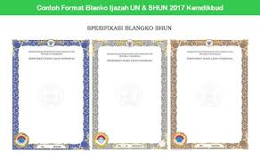 Saya kasih contoh, waktu seleksi perangkat desa, lulusan paket c nyatanya sanggup bersaing dengan lulusan perguruan tinggi. Contoh Format Blanko Ijazah Un Shun 2019 Kemdikbud Dunia Edukasi