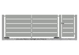 Cancelletto pedonale con sinuose curvature e cancello carrabile ecco alcune idee in verde dall'atmosfera romantica al minimalismo moderno. Cancelli Moderni Cancelli Scorrevoli Moderni