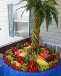 This christmas fruit tree centerpiece is perfect for holiday parties, or simply as a decoration for the snack table at your family's christmas feast. Pineapple Tree Centerpiece Originally Seen Https Www Facebook Com Photo Php Fbid 485204668344993 Set A 13439 Fruit Displays Palm Tree Fruit Fruit Party