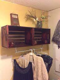 Laundry Room Shelf Get Crates From Michael S Or Hobby Lobby And Stain Them Awesome Laundry Room Decor Blue Laundry Rooms Laundry Room Storage