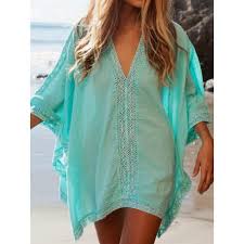 Imagine a wedding and you are the star envied by almost everyone, we make this dream come. Robe De Plage Femme Pas Cher Ete 2018 Tunique De Plage Chic Modekinko