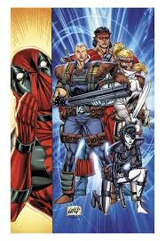 Unpublished Deadpool Versus X Force 1 Rob Liefeld An Homage To New Mutants 98 Deadpool Art Rob Liefeld Image Comics