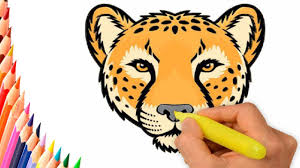 First, draw a u for the cheetah's head. Coloring Pages How To Draw A Cheetah 187 How To Draw Cheetah For Kids Step By Step Drawing Youtube