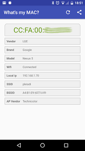 Download for macos download for windows (64bit). What S My Mac Address For Android Apk Download