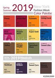 resultado de imagen spring summer 2019 color trends fashion colorful week pantone chips book