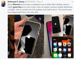 Here are apple's instructions for if you forgot the passcode for . Green Line On Iphone X Display Why And What To Do