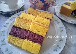 Resep Lapis Sponge Cake Talas Oleh Vita Jaurina Cookpad