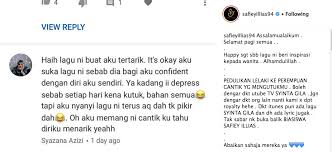 Ku tahu diri ku paling menarik. Surprisingly Netizens Are Loving Safiey Illias New Song Syinta Gila Hype Malaysia