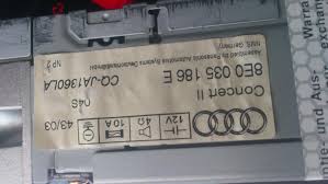 Its fast and easy to obtain the radio code for your volkswagen. Concert Ii Unlock Code Audi Forum Audi Forums For The A4 S4 Tt A3 A6 And More