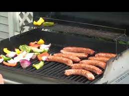 Serve with a warm burn and . Grilled Sausage On The Weber Q1200 Gas Grill Youtube