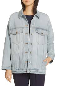 Oversize Stretch Organic Cotton Denim Jacket