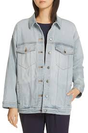 oversize stretch organic cotton denim jacket