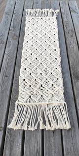 Handwoven Macrame Table Runner Modern Table Runner Table Etsy In 2020 Macrame Table Runner Macrame Patterns Table Runner Diy