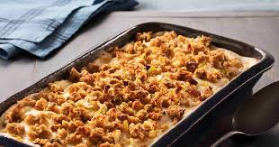 Grease a small casserole (i used a 6 square corning ware thingy) and put the pork in the bottom. 10 Best Leftover Pork Casserole Recipes Yummly