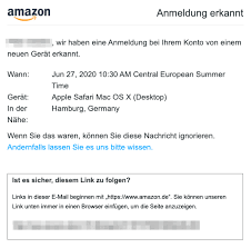 Shop at smile.amazon.com and we'll donate to your favorite charitable organization, at no cost to you. Amazon E Mail Amazon Sicherheitsalarm Anmeldung Erkannt