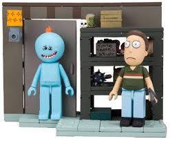 Rick And Morty Smith Garage Rack 109 Piece Construction Set W Meeseeks Jerry Rick And Morty Garage Racking Morty Smith