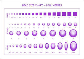 actual mm size chart beads bead size chart jewelry making