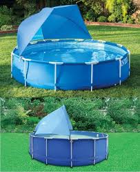 Intex Pool Canopy Tent Cast Shade Half Dome Design Above Swimming Pool Blue Eur 62 87 Pool Im Garten Diy Schwimmbad Pool Ideen