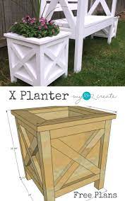 30 Creative Diy Wood And Pallet Planter Boxes To Style Up Your Home 2017 Diy Wood Planter Box Diy Wood Planters Woodworking Furniture Plans