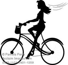 Bike Helmet Clipart Black And White Clip Art Image Of A Girl Riding A Bike Silhouette Acclaim Stock Photography Bike Silhouette Bike Art Bicycle Tattoo