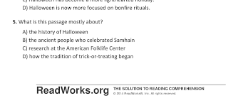 Readworks answer keys free for students readworks answer key 5th grade reading readworks answer key a museum of their own Https Nj01001706 Schoolwires Net Cms Lib Nj01001706 Centricity Domain 519 Passages History Halloween Files Pdf