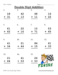 Double Digit Addition Worksheet Pack Math Addition Worksheets Addition Worksheets Double Digit Addition