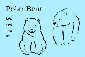 These files are suitable for use with a variety of cutting and crafting programs. Polar Bear Outline Graphic By Artbyliz Creative Fabrica