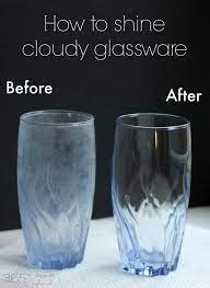 How To Shine Cloudy Glassware Simple And Seasonal In 2020 Cleaning Hacks Deep Cleaning Tips Kitchen Cleaning Hacks