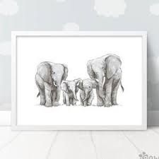 Three Elephants Family Safari Nursery Print Elephant Gift Etsy Safari Nursery Prints Safari Nursery Safari Nursery Decor