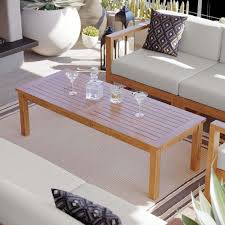 Kincaid Outdoor Patio Teak Wood Coffee Table In 2020 Patio Furniture Collection Coffee Table Wood Coffee Table