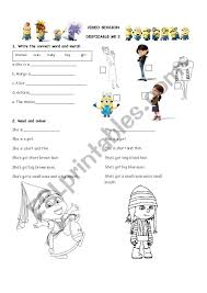 Check spelling or type a new query. Despicable Me Esl Worksheet By Carol8