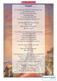 Pompeii Poem Pompeii History Resources Poems