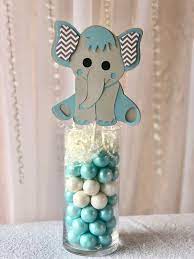 Elephant Baby Shower Elephant Centerpieces Stick Elephant Etsy In 2021 Baby Shower Elephant Theme Centerpieces Boy Baby Shower Centerpieces Elephant Baby Shower Theme
