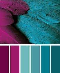 This Color Palette With Different Turquoise Shades And Berry Pink And Red Colors Berry Color C Wohnung Farbschemata Schlafzimmer Farbschemata Rot Farbe