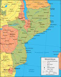 Mozambique On A Map Mozambique Map And Satellite Image