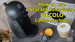 Less than 5 bar, power: Tutorial How To Use Nescafe Dolce Gusto Piccolo Coffee Machine Youtube