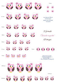 Planche D Images Digitales A Imprimer Theme Hiboux Chouette Coquette Theme Hibou Images De Capsules De Bouteilles Image Digital