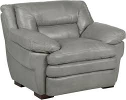 Aventino Gray Leather 3 Pc Living Room Grey Leather Chair Leather Chair Chair Style