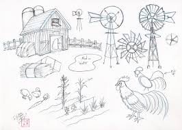 Draw Farm Stuff By Diana Huang On Deviantart Basic Drawing Kids Art Projects Drawings
