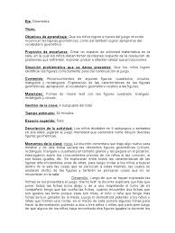 6.1 ¿qué es es el juego? Actividad De Geometria Nivel Inicial Espacio Geometria