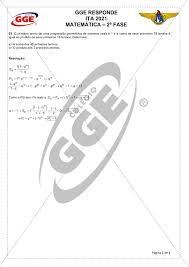 GGE Responde – ITA 2021 (2º FASE) - Da Educação Infantil ao Ensino Médio