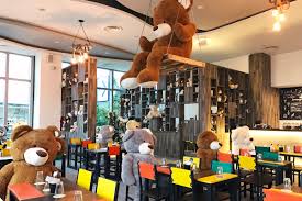 Teddy bear mobile brings the fun of animal stuffing to you! I M Here Teddy Bear Cafe Singapore Suma Explore Asia