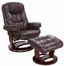 Leather is cool, soft, and feels like you're getting a big hug. Savuage Brown Bonded Leather Modern Recliner Chair W Ottoman